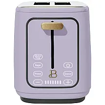 Torradeira Elétrica Beautiful 2 Fatias Lavanda 900W 7 Níveis de Tostagem Display Touch Ranhuras Largas 110V