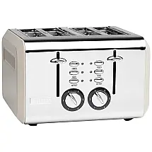 COTSWOLD Torradeira de 4 Fatias com 6 Níveis de Tostagem, 1500W, 110v, HADEN 75011, Bege