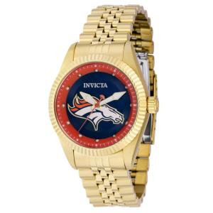 Relgio feminino NFL Denver Broncos 36 mm. Ouro 42526