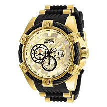 Relgio Bolt Masculino - 52mm. Ouro. Preto 25526