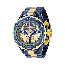 Relgio masculino Subaqua Ocean Warrior Swiss Ronda 5040.F calibre - 54 mm. Ouro. Azul Escuro 35626