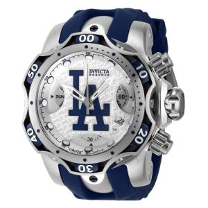 Relógio masculino Invicta Reserve MLB Los Angeles Dodgers 52,, aço, azul 41826