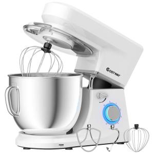 Batedeira COSTWAY 6 Velocidades 7 Litros 660W Branco