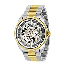 Relógio masculino mecânico vintage Invicta , aço, ouro 37926