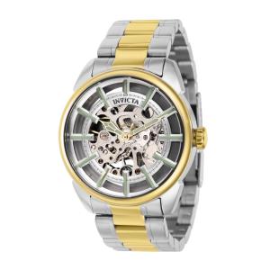 Relógio masculino mecânico vintage Invicta , aço, ouro 37926