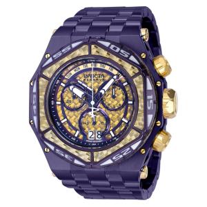 Relógio Masculino Reserve Carbon Hawk, Invicta 38926, Roxo e Dourado