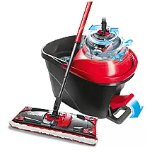 Mop Flat com Balde de Centrifugação Vileda Ultramat Turbo