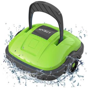 Robô Limpador de Piscina sem Fio com Sucção Potente e Motor Duplo, WYBOT, Verde