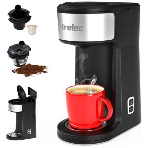 Máquina de Café Expresso 415mL com Função de Autolimpeza, 110V, Hrelec, Preta