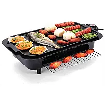 Churrasqueira Grill Elétrica até 6 Porções com Controle de Temperatura, 110V 2000W, TKFDC, Preta