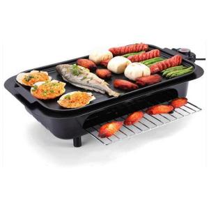 Churrasqueira Grill Elétrica até 6 Porções com Controle de Temperatura, 110V 2000W, TKFDC, Preta
