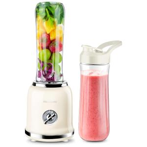 Liquidificador Portátil com 2 Jarras e 6 Lâminas em Aço Inoxidável 300W, 110v, REDMOND, Creme