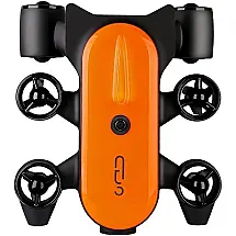 Drone Aquático Inteligente Auxiliar de Pesca com Câmera 4K UHD, Vídeo e Luz LED, XUERUIGANG, Laranja