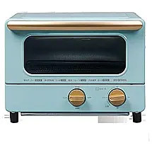 Forno Elétrico de Bancada Retro 10L com 4 Níveis de Temperatura e Temporizador, 1000W, 110v, BLLXMX, Azul