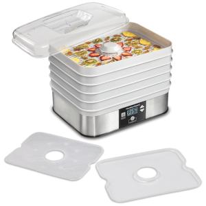Desidratador de Alimentos 5Tray 500W, HAMILTON BEACH 32100A, Branco