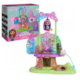 Casa Mágica da Árvore com 11 Acessórios para Crianças a partir de 3 anos, GABBYS DOLLHOUSE 6064146, Rosa