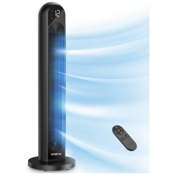 Ventilador de Torre Oscilante e Silencioso com 12 Velocidades e 4 Modos, 110V 60W, Oraimo, Preto