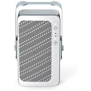 Purificador de Ar com 3 Velocidades, Tecnologia de Fluxo Laminar, Suporte de Alumínio e Autonomia da Bateria até 24H, 110V, AirFanta, Branco