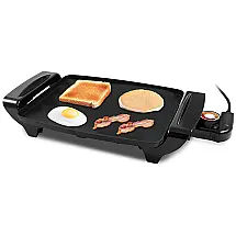 Grill Elétrico Antiaderente Serve Até 6 Porções, 110V 1200W, Nozaya, Preto