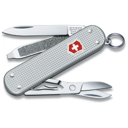 Canivete Multifuncional 7 Funções em Aço Inoxidável, Victorinox Classic SD, Prata