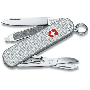 Canivete Multifuncional 7 Funções em Aço Inoxidável, Victorinox Classic SD, Prata