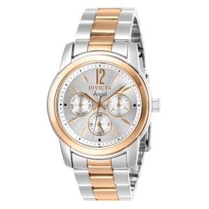 Relógio Feminino de Quartzo Angel, Invicta 11736, Prata e Ouro Rosa