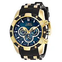 Relógio Masculino Speedway SCUBA, Invicta 25836, Preto, Dourado e Azul