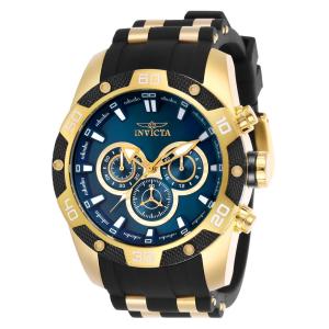 Relógio Masculino Speedway SCUBA, Invicta 25836, Preto, Dourado e Azul