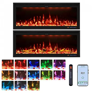 Lareira Elétrica Valuxhome 106,68 cm