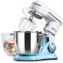 Batedeira Kitchen in the box, 4,5Litros e 5Litros, Duas Tigelas, 10 Velocidades, Design Inclinável - Azul Degradê