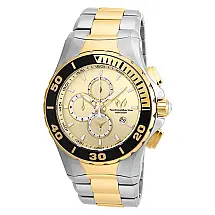 Relógio Masculino TechnoMarine Manta Sea, Invicta TM215046, Prata e Dourado