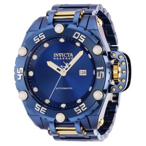 Relógio Masculino Automático Flying Fox, Invicta 37046, Azul e Dourado