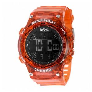 Relógio Masculino Digital Invicta Racing 52mm Transparente - Laranja 49046