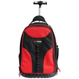 Bolsa de Ferramentas Organizadora com Rodas e Compartimentos, e, MELOTOUGH Rolling Tool Bag, Vermelho