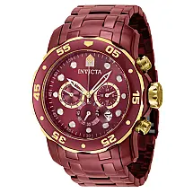 Relgio masculino profissional - 48 mm. Vermelho 40246