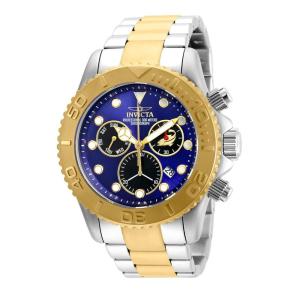 Relgio masculino Open Box Pro Swiss Ronda Z60 calibre com mostrador em madreprola - 50 mm. Ao. Ouro AIC-20346