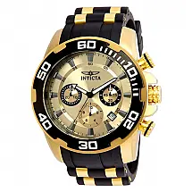 Relógio Masculino Invicta Pro Diver SCUBA 50mm, Dourado e Preto 22346