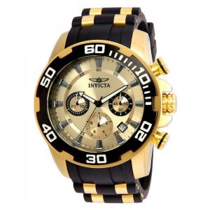 Relógio Masculino Invicta Pro Diver SCUBA 50mm, Dourado e Preto 22346