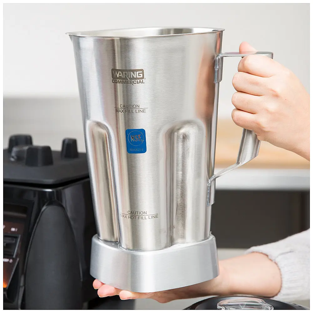 Waring Jarra de Liquidificador em Aço Inoxidável 1.9L com Conjunto de Mistura para Liquidificadores Comerciais — foto 2