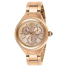 Relógio Feminino de Quartzo Angel, Invicta 28346, Ouro Rosa