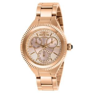 Relógio Feminino de Quartzo Angel, Invicta 28346, Ouro Rosa