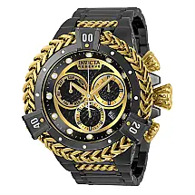 Relgio masculino reserva Herc Swiss Ronda Z60 calibre - 53 mm. Ouro. Preto 30546