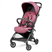 Carrinho de Bebê Peg Perego Volo Malva (Dusty Rose), Ultra Leve 5,4 kg, Dobrável Compacto, Assento Reclinável, Capota UPF 50+