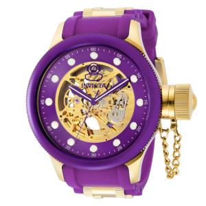 Relgio masculino automtico Pro 51,5 mm. Ouro. Roxo 40746