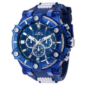 Relgio masculino Bolt com mostrador em madreprola - 52 mm. Ao. Azul 35746
