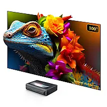 Projetor a laser ultracurto NexiGo Aurora Pro MKII com bandeja motorizada AS200 4K tri‑laser 2400 lúmen Dolby Vision Atmos 110V