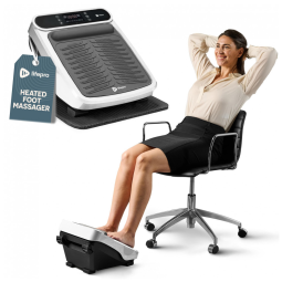 Massageador Elétrico para Pés com 5 Configurações, Controle e Painel de LED, LifePro, Branco
