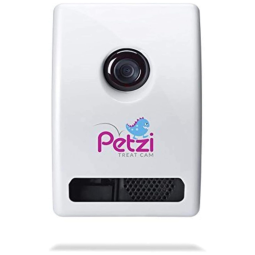Dispensador de Petiscos com Câmera HD 720p, PETZI PET0025 USA, Branco