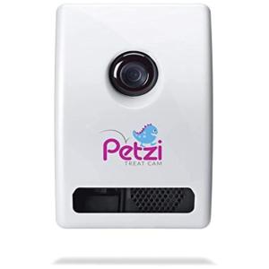 Dispensador de Petiscos com Câmera HD 720p, PETZI PET0025 USA, Branco