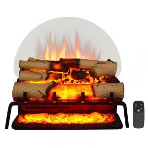 Lareira Elétrica Ecológica 23" 58 cm com Controle Remoto, Toras de Bétula e Som Crepitante, 110V 1500W, Legend Flame EF484